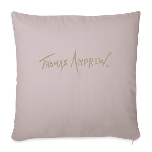 Thomas Andrew Signature_d - Throw Pillow Cover 17.5” x 17.5”