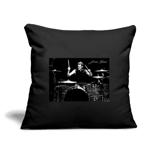 Landon Hall On Drums - Throw Pillow Cover 17.5” x 17.5”