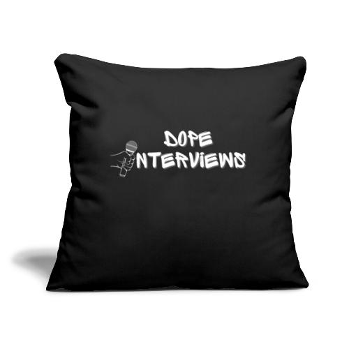Dope Interviews with Warren Shaw - Throw Pillow Cover 17.5” x 17.5”