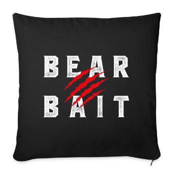 Gay Bear Bait Pride - Subgroup LGBTQ Community - Throw Pillow Cover 17.5” x 17.5” - black - Front