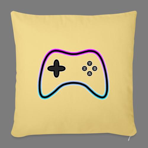 Gamepad gamer gaming game over fun gamer slave - Throw Pillow Cover 17.5” x 17.5”