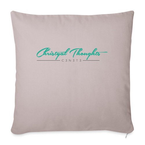 Christyal_Thoughts_C3N3T31 - Throw Pillow Cover 17.5” x 17.5”