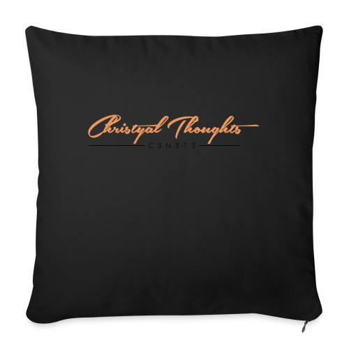 Christyal Thoughts C3N3T31 O - Throw Pillow Cover 17.5” x 17.5”