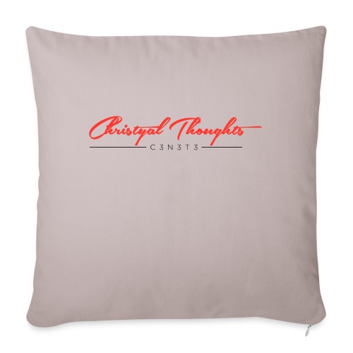 Christyal Thoughts C3N3T31 RB - Throw Pillow Cover 17.5” x 17.5”