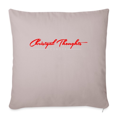 Christyal Thoughts C3N3T31 RW - Throw Pillow Cover 17.5” x 17.5”