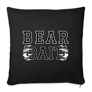Gay Bear Bait Pride - Subgroup LGBTQ Community - Throw Pillow Cover 17.5” x 17.5” - black - Front
