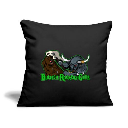 Bullish Rockers Club Bullish Guitarist - Throw Pillow Cover 17.5” x 17.5”