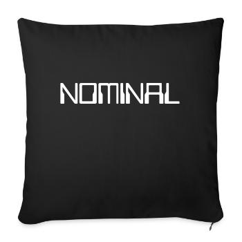 Nominal Starship Rocket Launch Mission To Mars - Throw Pillow Cover 17.5” x 17.5” - black - Front