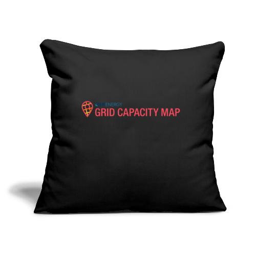 Grid Capacity Map - Throw Pillow Cover 17.5” x 17.5”