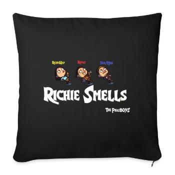 Richie smells - The PhasBOYS - Throw Pillow Cover 17.5” x 17.5” - black - Front