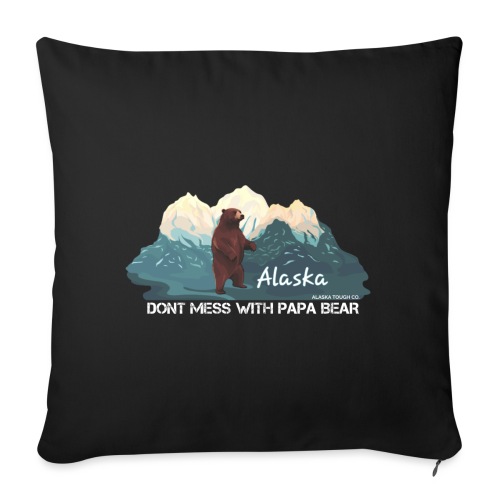 Alaska Hoodie for Men Design - Throw Pillow Cover 17.5” x 17.5”