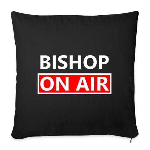 LOGO SQUARE WHITE - Throw Pillow Cover 17.5” x 17.5”