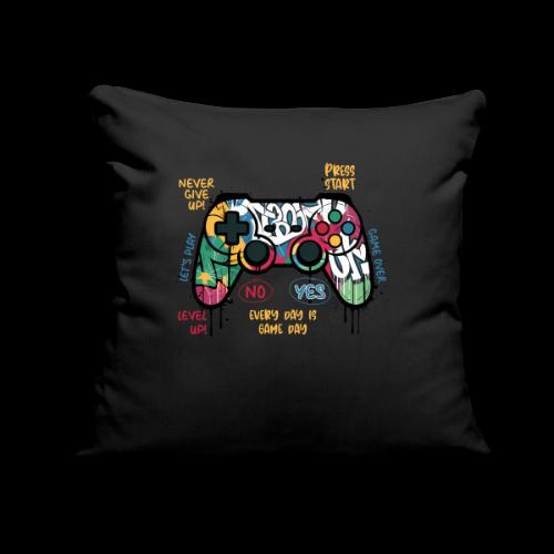 Game Day Graffiti Controller - Throw Pillow Cover 17.5” x 17.5”