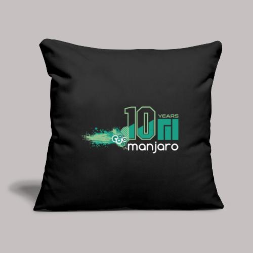 Manjaro 10 years splash v2 - Throw Pillow Cover 17.5” x 17.5”