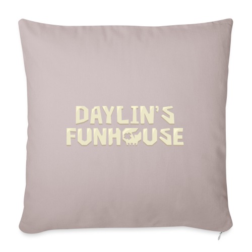 Daylin's Funhouse Gaming Skull - Throw Pillow Cover 17.5” x 17.5”