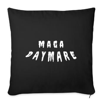 Daymare Glyphs - Throw Pillow Cover 17.5” x 17.5” - black - Front