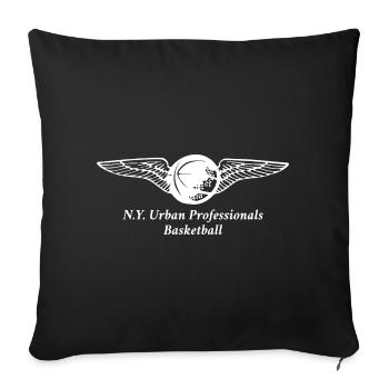 NY Urban Professionals Basketball - Throw Pillow Cover 17.5” x 17.5” - black - Front