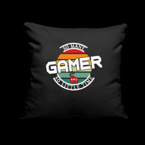 So Many Games, So Little Time - Throw Pillow Cover 17.5” x 17.5”