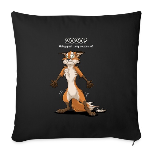2020? Going great... (for dark backgrounds) - Throw Pillow Cover 17.5” x 17.5”