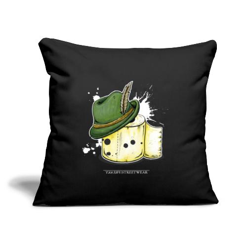 The hunter & the toilet paper - Throw Pillow Cover 17.5” x 17.5”