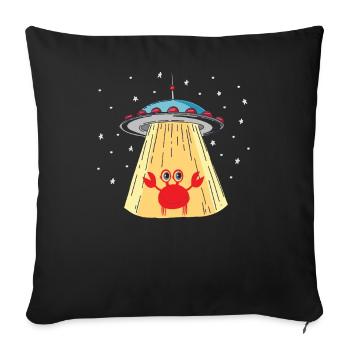 Ufo Cancer - Throw Pillow Cover 17.5” x 17.5” - black - Front