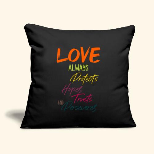 1 05 portects - Throw Pillow Cover 17.5” x 17.5”