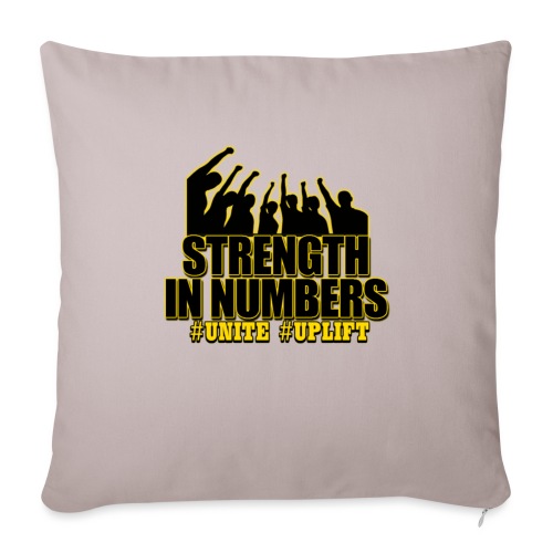 Strength in Numbers - Throw Pillow Cover 17.5” x 17.5”