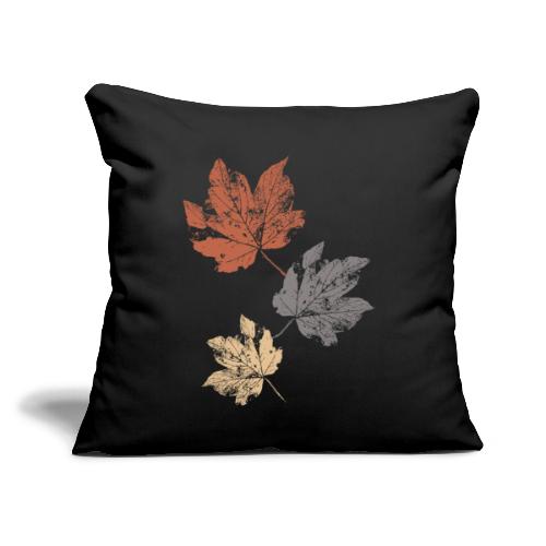 Leaves Foliage Fall Leaf - Throw Pillow Cover 17.5” x 17.5”