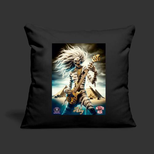 Monster Mosh 2024 Tour Ahy Bass Guitar #D-003A - Throw Pillow Cover 17.5” x 17.5”