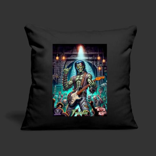 Monster Mosh 2024 Tour Frankie Guitar #DF-001 - Throw Pillow Cover 17.5” x 17.5”