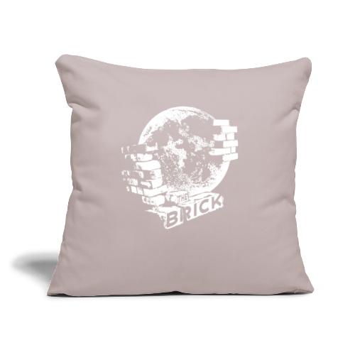 Brick 22 White Logo - Throw Pillow Cover 17.5” x 17.5”