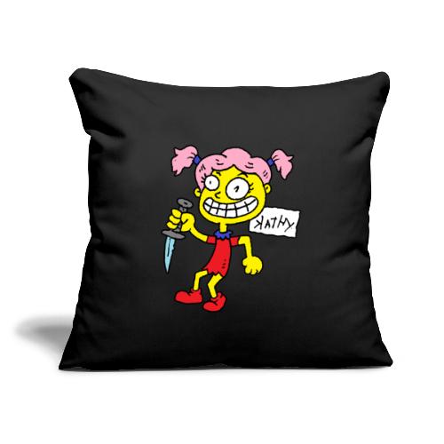 Little Crazy Kathy - Throw Pillow Cover 17.5” x 17.5”
