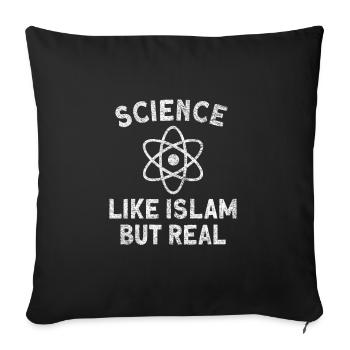 Atheist Atheism Anti Religion Securalism God Sucks - Throw Pillow Cover 17.5” x 17.5” - black - Front