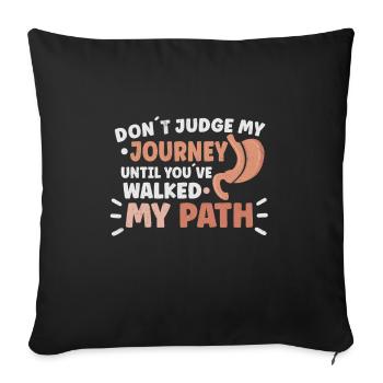 Gastric Sleeve Gastric Sleeve Surgery Gastrectomy - Throw Pillow Cover 17.5” x 17.5” - black - Front