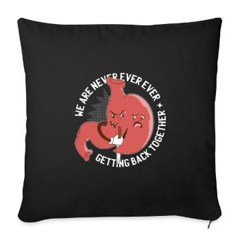 Gastric Sleeve Gastric Sleeve Surgery Gastrectomy - Throw Pillow Cover 17.5” x 17.5” - black - Front