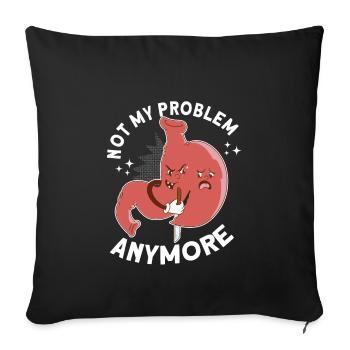 Gastric Sleeve Gastric Sleeve Surgery Gastrectomy - Throw Pillow Cover 17.5” x 17.5” - black - Front