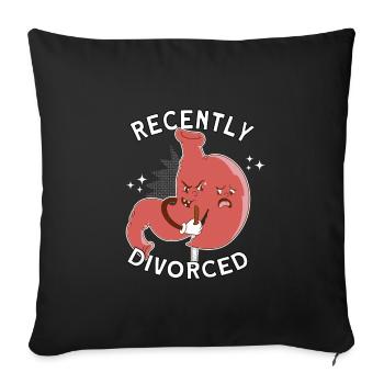 Gastric Sleeve Gastric Sleeve Surgery Gastrectomy - Throw Pillow Cover 17.5” x 17.5” - black - Front