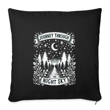 Astrophotography Astronomy Space Camera Star Watch - Throw Pillow Cover 17.5” x 17.5” - black - Front