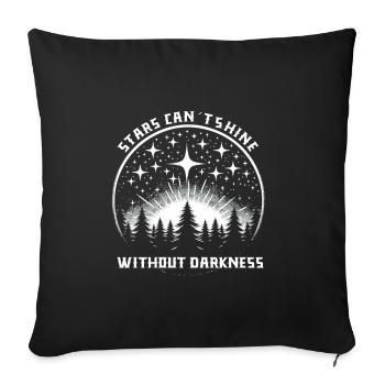 Astrophotography Astronomy Space Camera Star Watch - Throw Pillow Cover 17.5” x 17.5” - black - Front