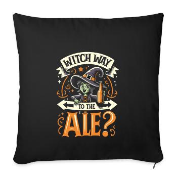 Renaissance Fair Outfit Medieval Ren Faire - Throw Pillow Cover 17.5” x 17.5” - black - Front