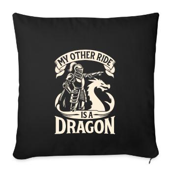 Renaissance Fair Outfit Medieval Ren Faire - Throw Pillow Cover 17.5” x 17.5” - black - Front