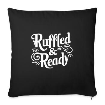 Renaissance Fair Outfit Medieval Ren Faire - Throw Pillow Cover 17.5” x 17.5” - black - Front