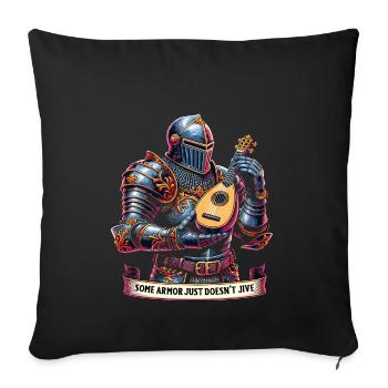 Renaissance Fair Outfit Medieval Ren Faire - Throw Pillow Cover 17.5” x 17.5” - black - Front