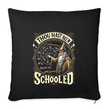 Renaissance Fair Outfit Medieval Ren Faire - Throw Pillow Cover 17.5” x 17.5” - black - Front