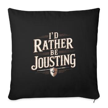 Renaissance Fair Outfit Medieval Ren Faire - Throw Pillow Cover 17.5” x 17.5” - black - Front
