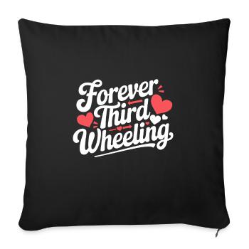 Dating Disaster Comedy Funny Fails Awkward - Throw Pillow Cover 17.5” x 17.5” - black - Front