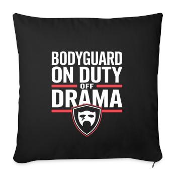 Private Security Professional Bodyguard VIP - Throw Pillow Cover 17.5” x 17.5” - black - Front