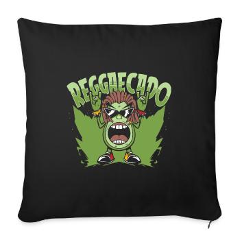 Reggae Rasta Rastafari - Housse de coussin décorative - noir - Devant