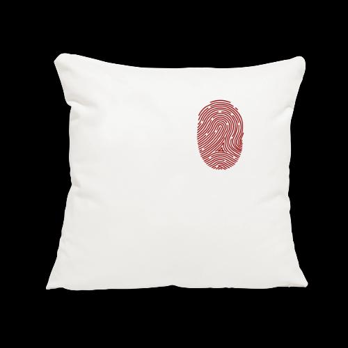 red_fingerprint - Throw Pillow Cover 17.5” x 17.5”