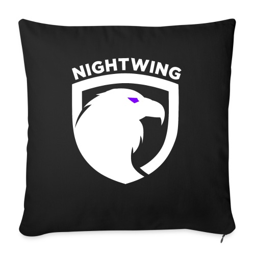 Nightwing White Crest - Throw Pillow Cover 17.5” x 17.5”